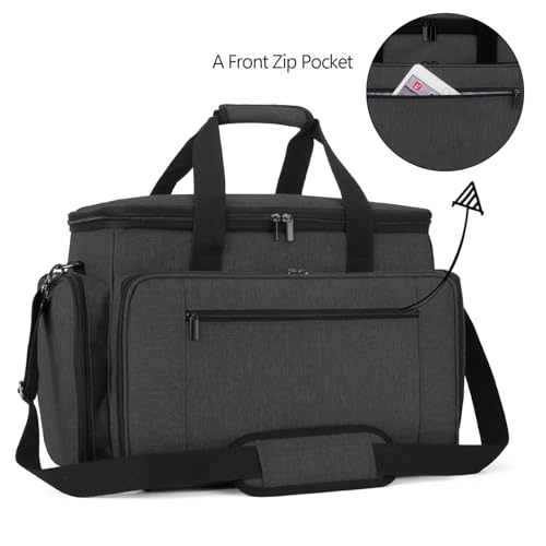 LUXJA Sewing Machine Case with Removable Padding Pad, Black - color: Black, style: Sewing Machine Bag