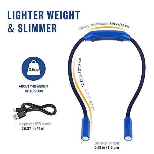 Vekkia Lightweight Neck Reading Light - 3 Colors, 9 Brightness