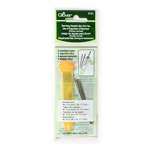 Clover 3121 Tapestry Needle Set Chibi, Bent Tip , Beige - size: 1 Count (Pack of 1)