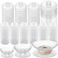 Klyyo Clyro 60 Pack 1.875'' 2.5'' 3.7'' No-Tangle Yarn Bobbins, Clear - color: Transparent, size: 3 Size