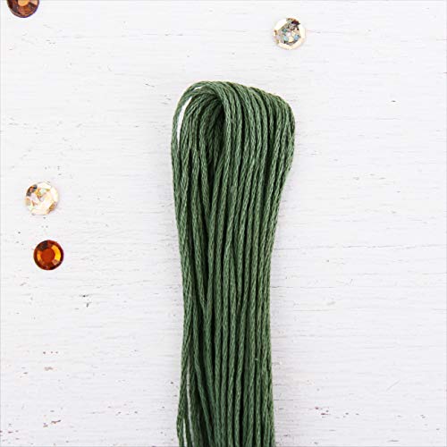 12 Skeins ThreadArt Cotton Embroidery Floss, Fern Green - color: Fern Green