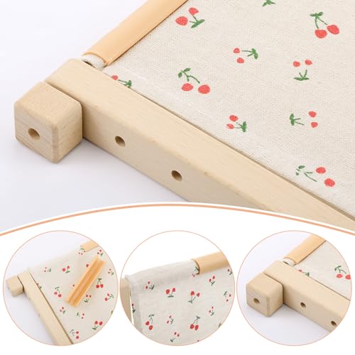 CroBlissful Cross Stitch Scroll Frame with Plastic Clamps for Needlepoint