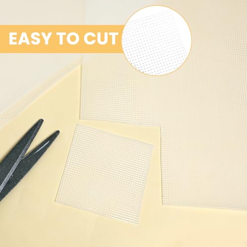 8 Pcs Plastic Canvas Sheets, 11x8.2In 14 Count Eye Mesh Cross Stitch Canvas for DIY Crafts, Cross Stitch, Embroidery, Knit Crochet Projects and Make Aquarium Dividers