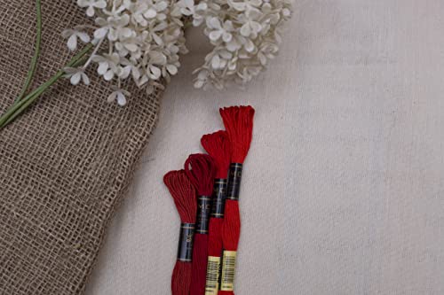 12 Pieces | Premium Embroidery Thread | 100% Egyptian Cotton Premium Skeins | Cross Stitch Embroidery Floss | Oeko TEX Certified Stranded Cotton (Brown Tones) - color: Brown Tones