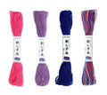 Olympus Sashiko Thread 20m Skein Color Bundles (Party Streamers: 76-19-21-23) - color: Party Streamers: 76-19-21-23