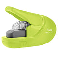 Plus Paper Clinch Compact Staple-Free Stapler, Heavy Duty, Green - color: Green