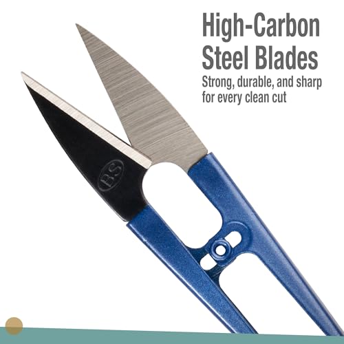 Beaditive Sewing Scissors (12-Piece Set) High-Carbon Steel Thread, Yarn, Embroidery Clippers | Handheld Snippers for Arts, Crafts, and DIY Projects | Multipurpose Use