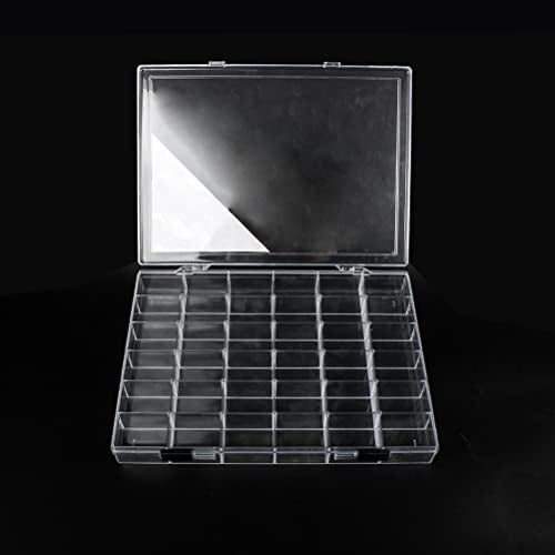 36 Grids Clear Plastic Organizer Box, Craft Storage Container for Beads Organizer, Art DIY, Crafts Jewelry Storage, Fishing Tackles, Rock Collection, 1 Pack - color: 36 Grids-1 Pack