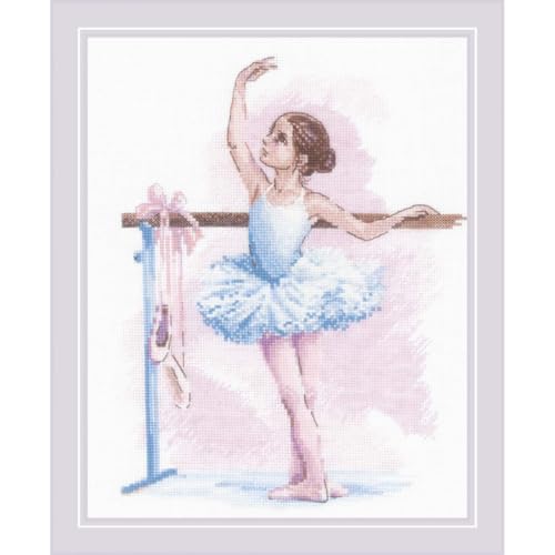 RIOLIS 2129 Ballet Counted Cross Stitch Kit 9.5 x 11.75 in - style: Ballet 2129