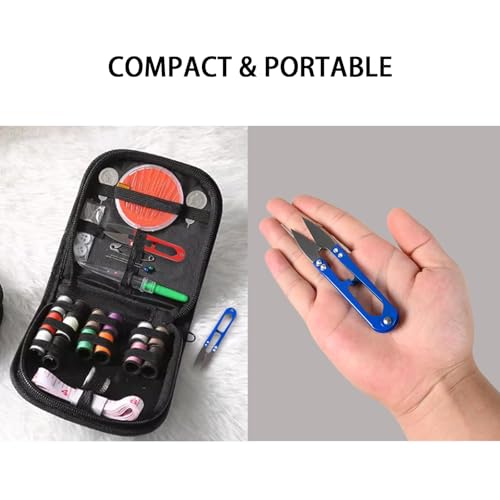 18 Pack Thread Snips for Sewing, U-Shaped Yarn Scissors with Spring-Action - color: Red,blue,black-18 Pack