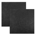 Black Felt Fabric, 2 PCS 12" X 12" Felt Fabric Sheets for Crafts 1mm Thick Squares Craft Felts Fabric-Sheets Non-Woven Felts Paper Pads for Patchwork DIY Sewing Art Crafts,