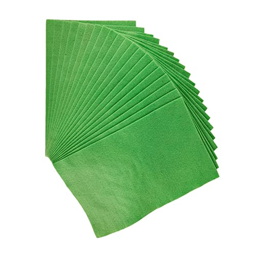 Jtnohx Color Felt Fabric Soft Felt Sheets for Crafts Light Green 20Pc 1.4mm - color: Light Green