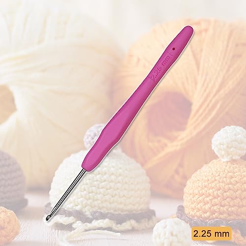 Small Size Crochet Hook Lace Crochet Needle QLRFFLJOY 2.25mm Crochet Hook Embroidery Thread Knitting Weaving Tool DIY Lace Yarn Crochet Needles (2.25 mm) - size: 2.25 mm
