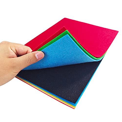 Jtnohx Stiff Felt, 2mm Thick Felt Sheets for Crafts, 8"x12" Hard Felt Fabric Squares 8Pcs for DIY Projects (Blue Green Series) - color: Blue Green Series