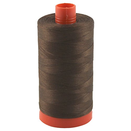 Aurifil Thread 2360 CHOCOLATE Cotton Mako 50wt Large Spool 1300m - color: Chocolate