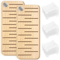 HAND U JOURNEY Beech Wood Floss Organizer, 2 Holders with 30 Bobbins - size: 2Pcs