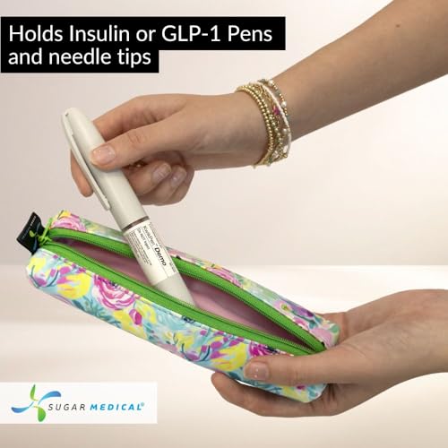 Sugar Medical MedMate GLP-1 & Insulin Pen Travel Case for 2 Pens - color: Zara Floral