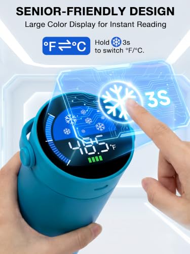 YOUSHARES Insulin Cooler Travel Case with Smart Temperature Display - color: 02_sky Blue