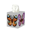 Counted Cross Stitch Kit on Plastic Canvas with Butterflies. Splendid Ornament 5.12x4.72x4.72 inches 164CS. Lovely for Art & Craft Amateurs - color: Butterflies