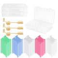 3 Embroidery Floss Organizer Box with 500 Floss Bobbins and 3 Bobbin Winder, Cross Stitch Needlepoint Thread Organizer Kit, Embroidery Accessories and Supplies
