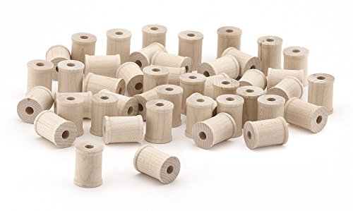 Hygloss Products Wooden Spools for Arts and Crafts – Splinter Free – 1 Inch, 72 Pieces (9572) - size: 1-Inch, 72 Pcs.