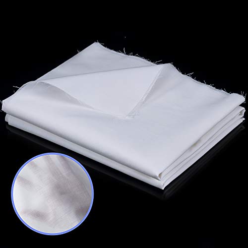 Tatuo Cotton Fabric Soft Breathable Muslin Cloth,1.6 Yard X 1 Yard,White - color: White, size: 1.6 Yard X 1 Yard
