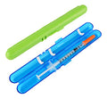 Medarchitect PSC (MA-PSC) Portable Travel Insulin Prefilled Syringe Case for Diabetes - color: Dark Blue Transparent+solid Green
