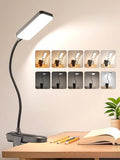 Clip on Light,45 Modes Dimmable+450 Lumen 48 LED Desk Lamp with Clamp Light - color: Black