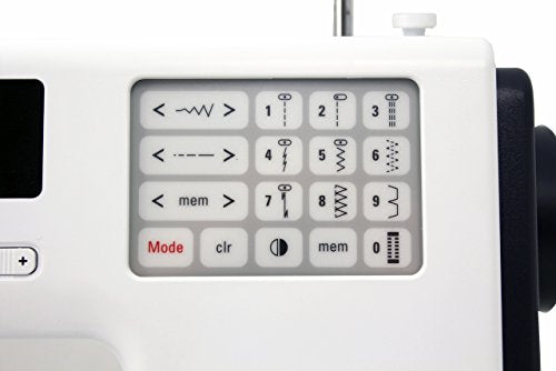 Bernette B38 Swiss Design Computerized Sewing Machine | 394 Stitches, LCD Display, Extension Table, 8 Presser Feet | Bobbins, Needles, Threader, Foot Pedal, Seam Ripper, Screwdriver, Spool Caps