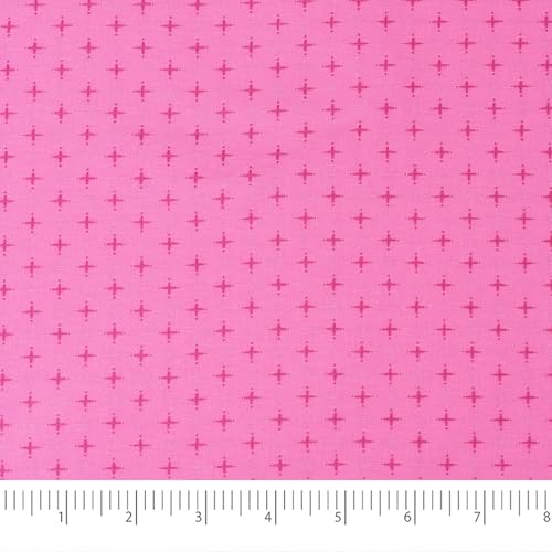 Singer Fabric, 100% Cotton, Embroidery Fabric, Cut by The Yard, Pink - color: Pink
