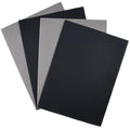 KCS 4/6 pc of 12" x 18"(30cmx45cm) 18CT Counted Cotton Aida Cloth Cross Stitch Fabric (4 pc,Dark Grey+Black) - color: Dark Grey+black, size: 4 pc