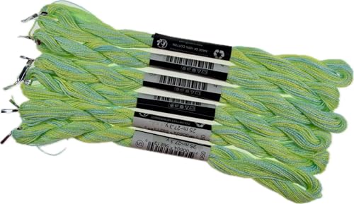 KCS 162 Yards(150 Meters) Mercerized Pearl Cotton Crochet Needlepoint Thread,Size 5 (4060, 6 skeins) - color: 4060