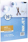 Hayes Paper, Waterslide Decal Paper INKJET WHITE 20 Sheets Premium Water Slide Transfer Paper, Bright White, A3 Size, 11.75 x 16.5 Inch - color: Inkjet - White, size: A3 - 20 Sheets