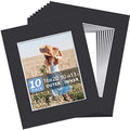 Somime 10 Pack Black Acid Free Precut Picture Mats 16x20 for 11x14 Photos - size: black 10pc precut 16x20