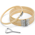 Caydo 6 Pieces 7 Inch Embroidery Hoop with Metal Screw - style: 7 INCH