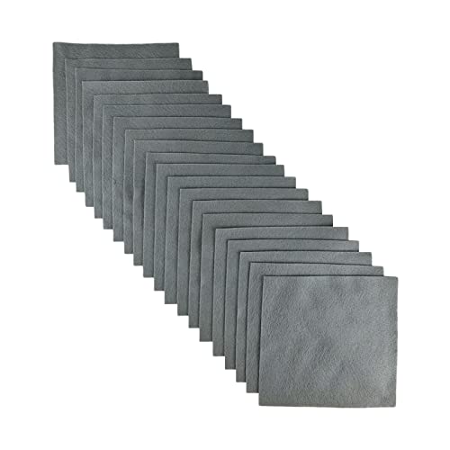 Jtnohx Soft Felt Fabric Flexible Craft Felt Sheets Grey 6" 20Pcs 1.4mm - color: Light Grey