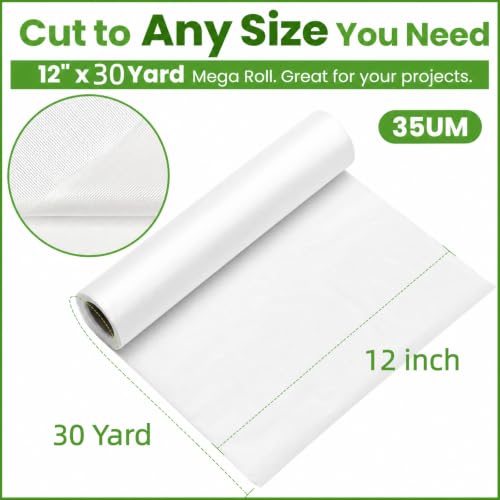 Nicunom 12" x 30 Yd Clear Water Soluble Embroidery Topping Film
