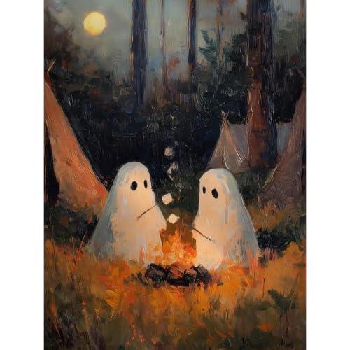 TCDZMYGS Halloween Stamped Cross Stitch Kits for Beginners,12x16in - color: W587