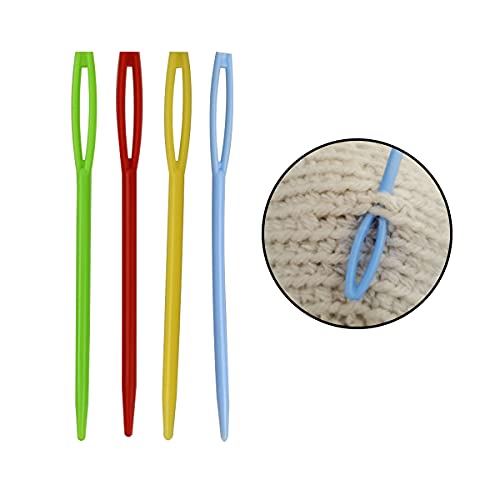 48pcs 2.7 "Large Eye Plastic Sewing Needles Yarn Needles