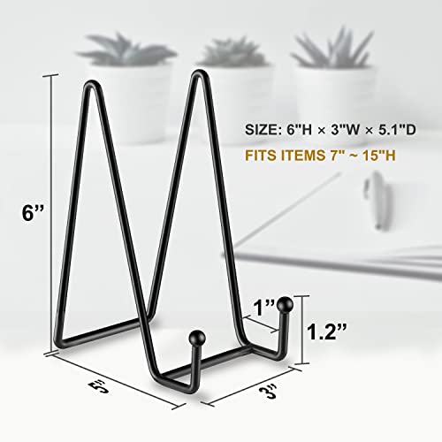 Hoewina 5 Pack 6 Inch Plate Stands for Display, Plate Holder Display Stand