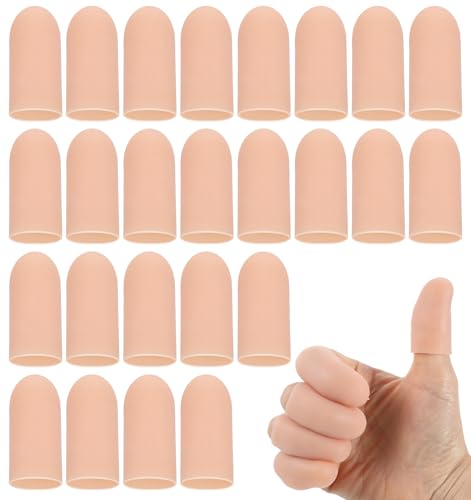 16Pcs Thumb Covers, Silicone Thumb Protector Covers Finger Cots for Wounds