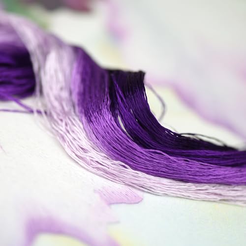 Natural 100% Mulberry Handmade Embroidery Silk Thread Silk Floss (95) - color: 95