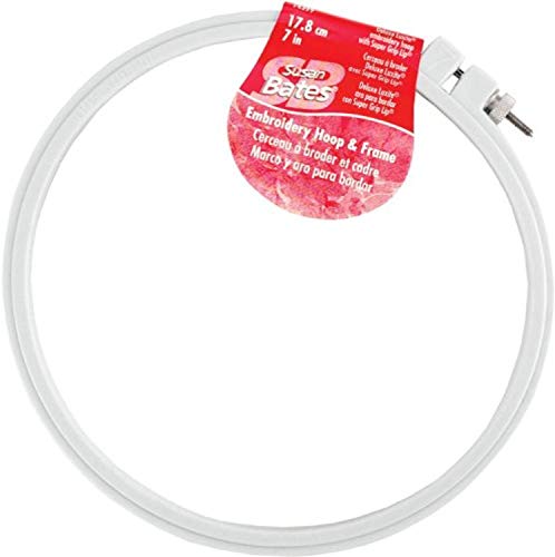 Susan Bates Plastic Embroidery Hoop - Light Blue, Size 7' - size: Pack of 1