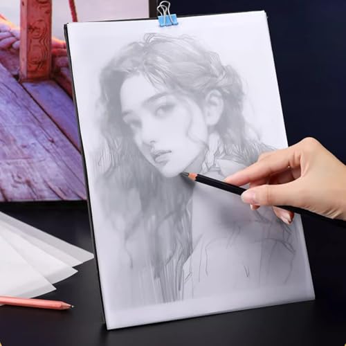 Tracing Paper Pad, 100 Sheets 8.5x11 Inch Translucent Drawing Paper - size: A4