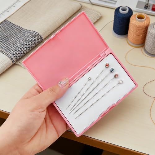 Magnetic Needle Storage Case, Deep Pink - color: Deep Pink