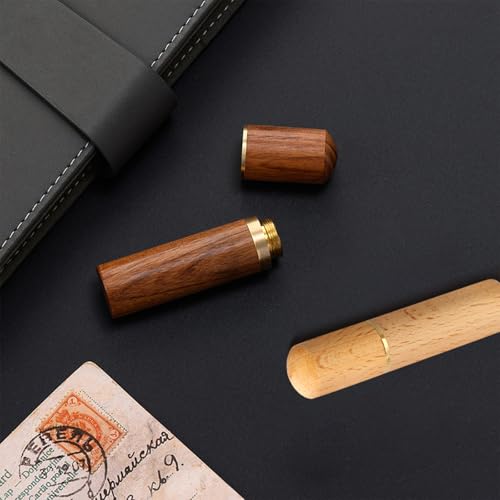 4 Pcs Portable Wooden Sewing Box, Versatile Wood Box Holder for Needles, Storage Embroidery Needle Hand Crafts Knitting Tool, Toothpick and Bead Storage