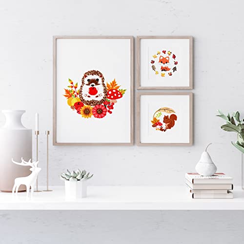 Louise Maelys 3 Set Animal Embroidery Kit for Beginners Cute DIY Gift - color: Animals-4