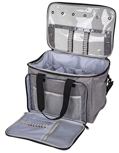 ArtBin Needleworks Project Bag, Portable Craft Tote, Grey - color: Gray, style: Needleworks Project Bag