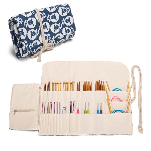Teamoy Knitting Needle Crochet Hook Case Organizer Holder(up to 11"), Sheep - color: Sheep, size: 11 inches