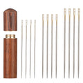 48Pcs Large Eye Sharp Needles, Self Threading Needles for Hand Sewing, Easy to Thread Big Eye Sewing Needles, Embroidery Needles Blind Needles in 3 Sizes 1.42/1.5/1.65 in for DIY Embroidery Sewing